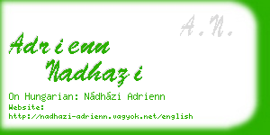 adrienn nadhazi business card