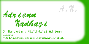 adrienn nadhazi business card